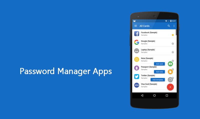 Develop a password manager app to keep passwords safe