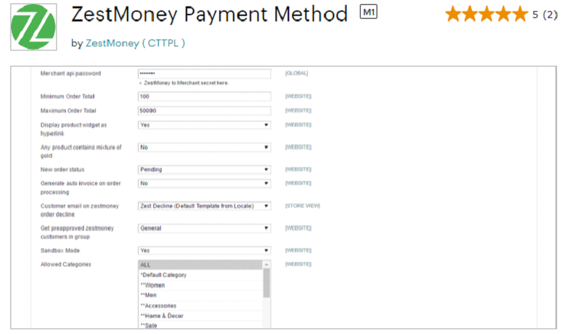 ZestMoney Payment